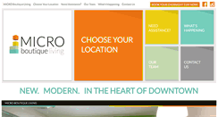 Desktop Screenshot of microboutiqueliving.com